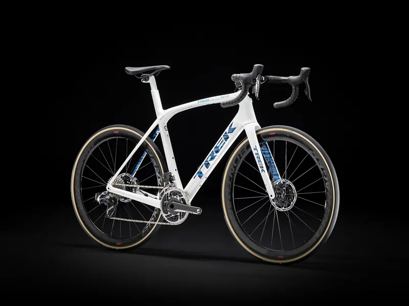 Trek Domane SLR 9 Race Bike in White-1